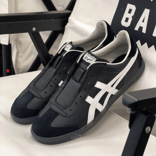 Tiger Tokuten Slip On Black 7a Shoes - First Copy