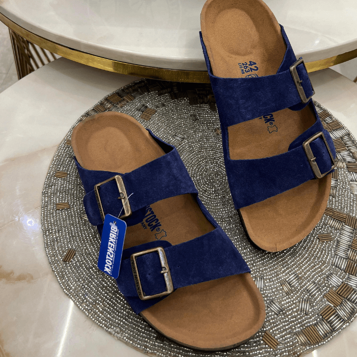 Birkenstock Arizona Navy Blue First Copy Replica Sandals
