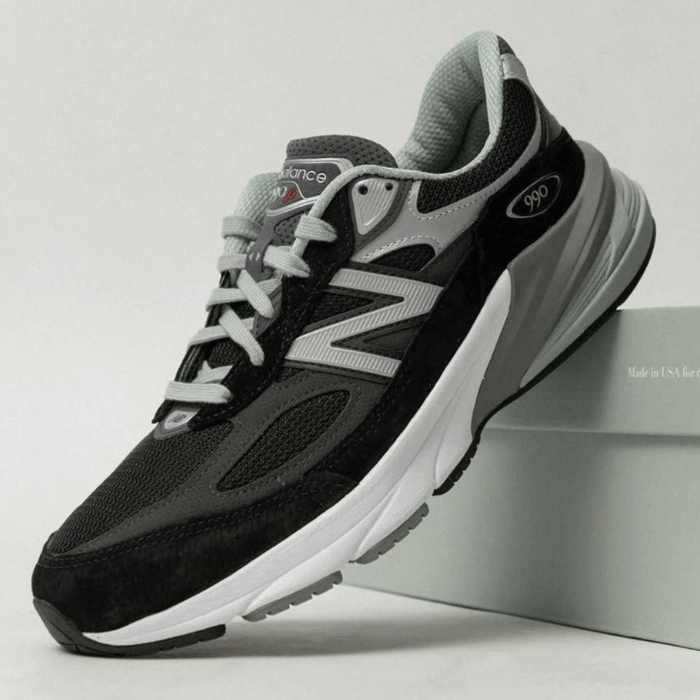New Balance 990V6 Black Silver First Copy Replica Sneakers