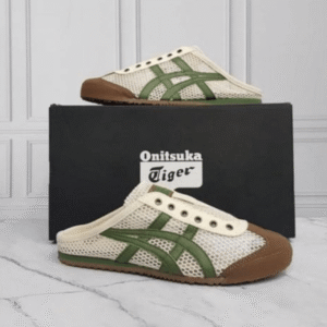 Onitsuk-a Tiger Mexico 66 Sabot Half Cut Grass Green First Copy Replica Shoes