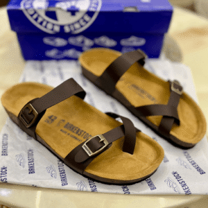 Women's Birkenstock Mayari Brown Sandals - First Copy Replica