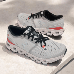 ON Cloud x 4 Grey And Red First Copy Replica Shoes