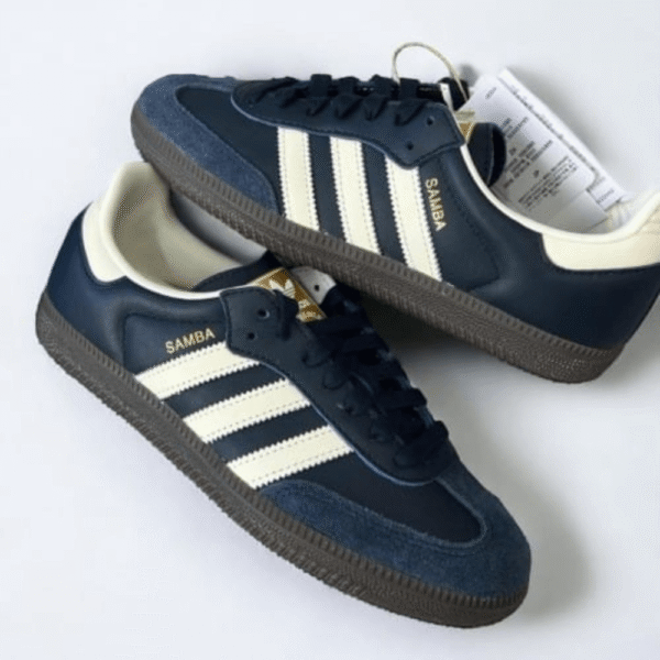 Men's And Women's Adidas Samba Midnight Navy Shoes - First Copy Replica