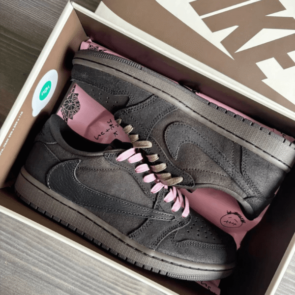 Nike Air Jordan 1 Low X Travis Scott Velvet Brown - Image 3
