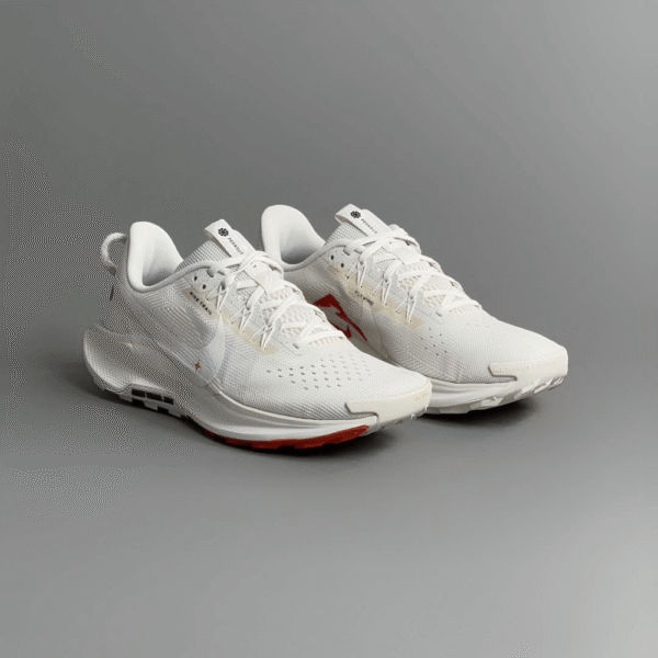 Nike Running Reactx Pegasus Trail 5 Trainers White Red - Image 2
