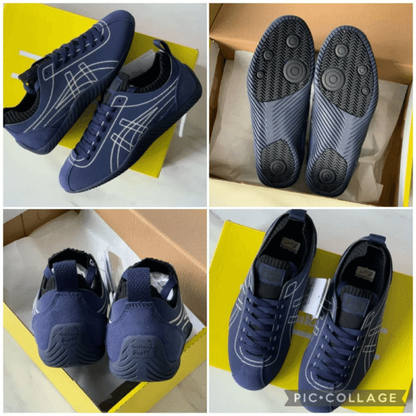 Onitsuka Tiger Sclaw Navy Blue Shoes - First Copy Replica