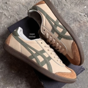 Women's Onitsuka Tiger Tokuten Beige Green First Copy