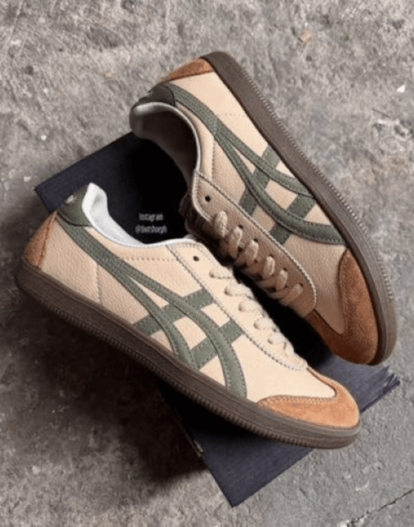 Men’s Onitsuka Tiger Tokuten Beige Green First Copy