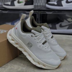 On Cloud x Loew-e Olive White First Copy Shoes