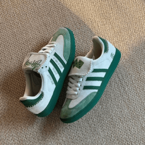 Adidas Samba X Stussy Green First Copy Shoes
