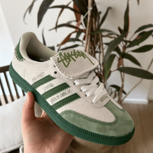 Adidas Samba X Stussy Green First Copy Shoes