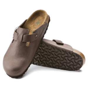 Birkenstock Boston Natural Leather Clogs - First Copy