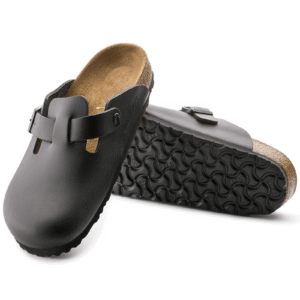 Birkenstock Boston Natural Leather Clogs - First Copy