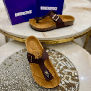 Birkenstock Gizeh Brown Sandals First Copy Replica