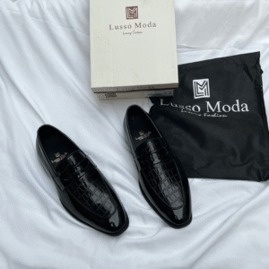 First Copy Lusso Moda Patent Moccasins Loafers Online India