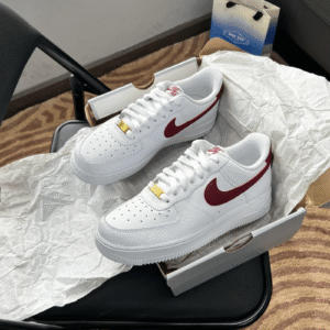 Nike Air Force 1 07 Low White Team Red First Copy