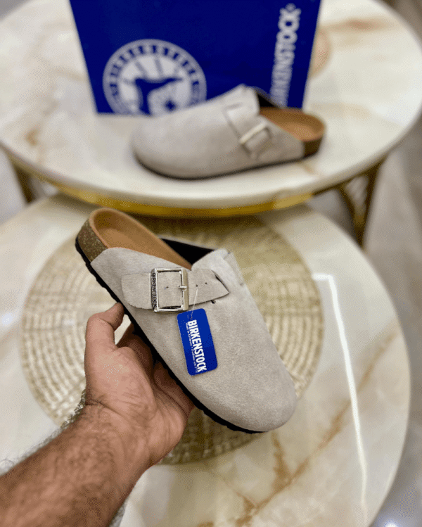 Shop 7A First Copy Birkenstock Boston Mules Taupe | Shop Now