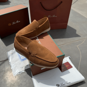 First Copy Loro Piana Loafers 18068 Brown | Premium Quality