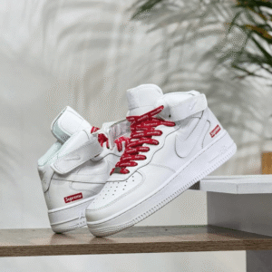 Nike Air Force 1 Mid Supreme White - 7A First Copy