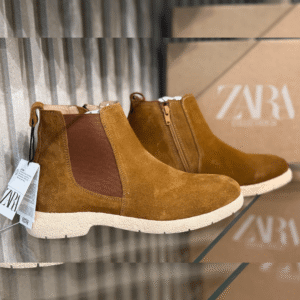 Shop First Copy Zara Suede Boots - Online In India