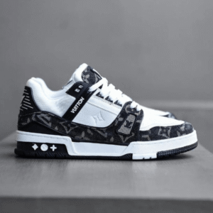 Louis Vuitton LV Trainer White Black - First Copy Replica