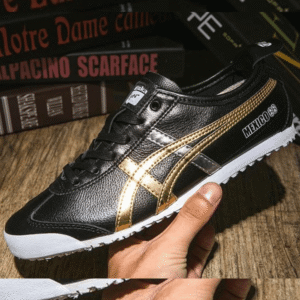 Onitsuka Tiger Mexico 66 Black Gold - First Copy Replica