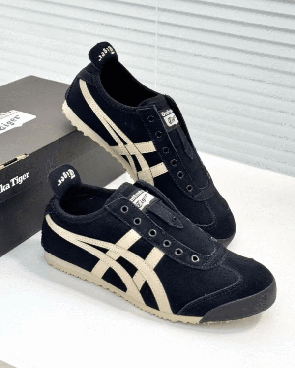 Onitsuka Tiger Slip On Black Desert - First Copy Replica