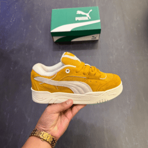 Puma Suede 180 Yellow Sneakers - First Copy Replica