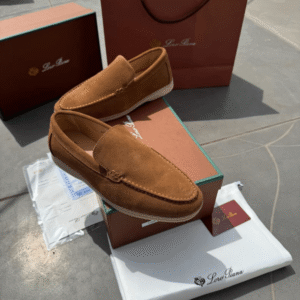 1st Copy Loro Piano Premium Suede Loafers - Next To Original