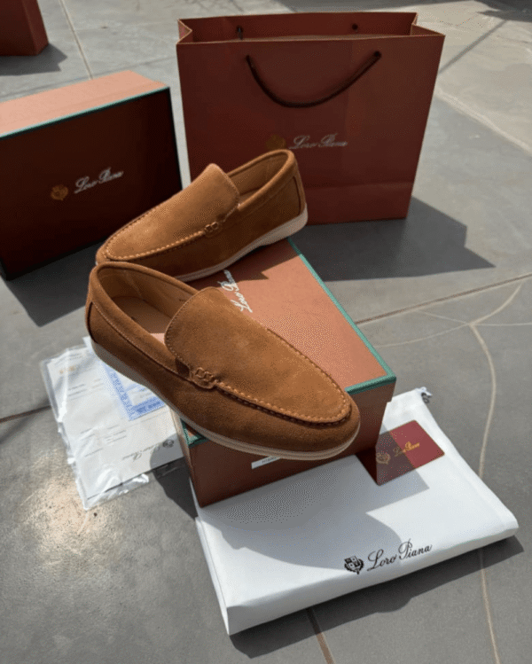 1st Copy Loro Piano Premium Suede Loafers - Next To Original