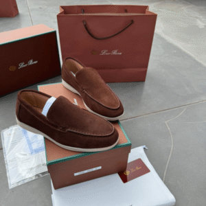 1st Copy Loro Piano Premium Suede Loafers - Next To Original