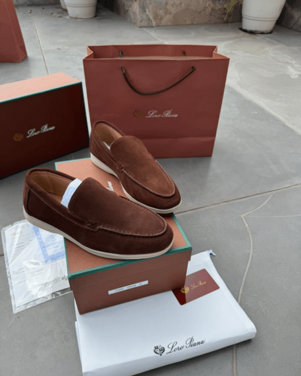 1st Copy Loro Piano Premium Suede Loafers - Next To Original