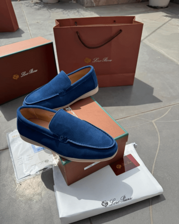 1st Copy Loro Piano Premium Suede Loafers - Next To Original