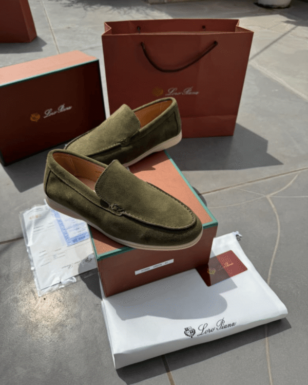 1st Copy Loro Piano Premium Suede Loafers - Next To Original