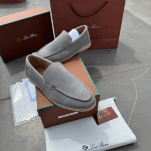 1st Copy Loro Piano Premium Suede Loafers - Next To Original