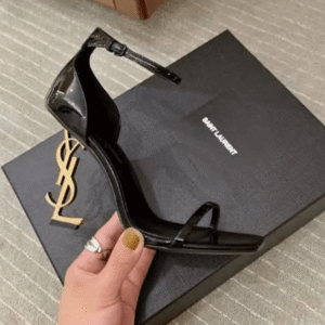 YSL Saint Laurent Opyum Patent-Leather Sandals - First Copy