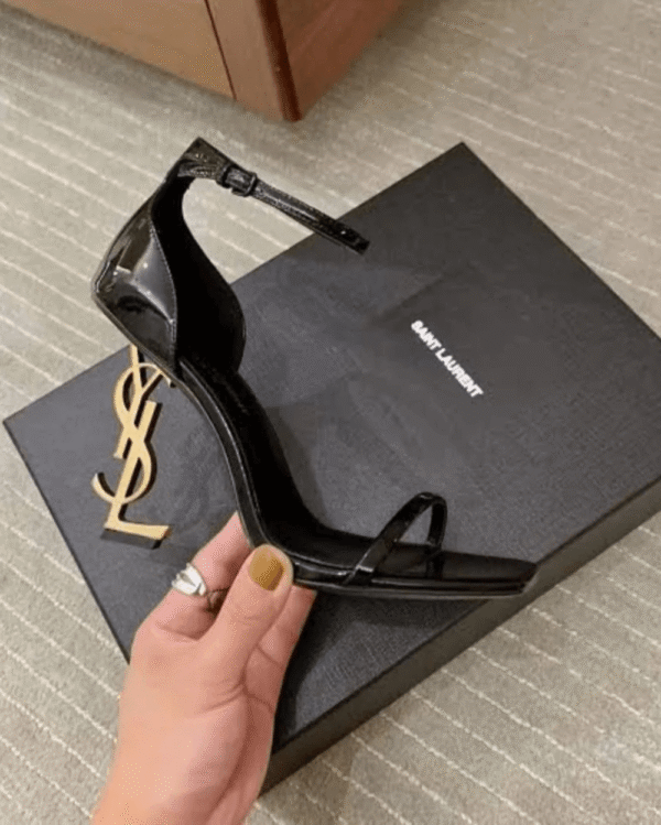 YSL Saint Laurent Opyum Patent-Leather Sandals - First Copy