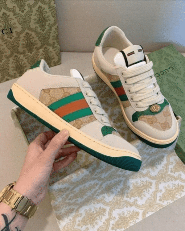 Gucci Screener Dirty Sneaker - First Copy Replica